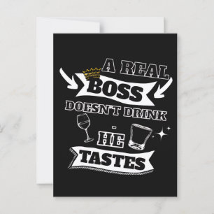 A Real Boss Quote Postcard