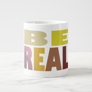 A real design message chunky letters giant coffee mug