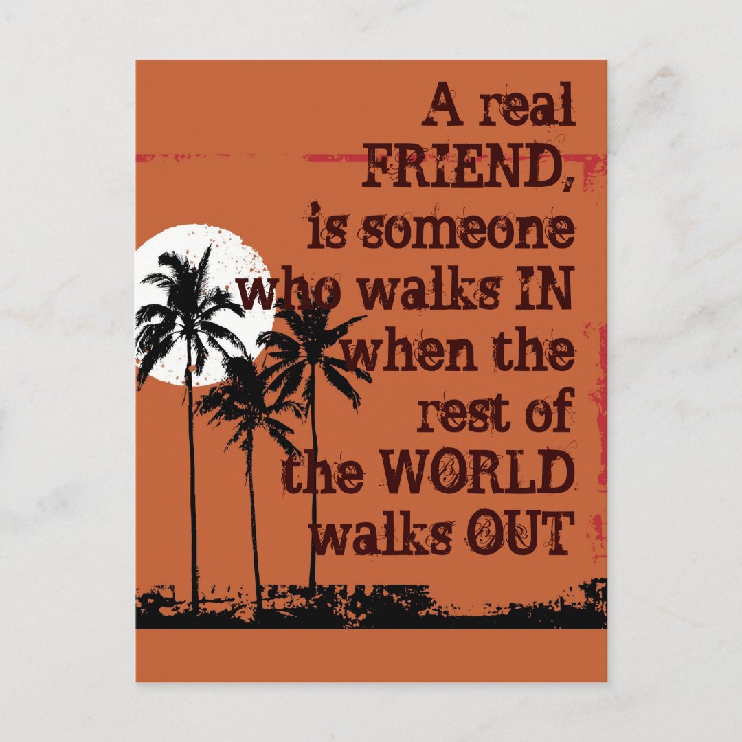 A Real Friend Postcard Zazzle