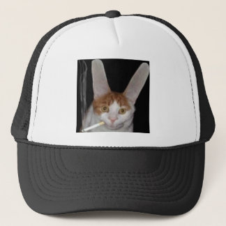 A real live cabbit trucker hat