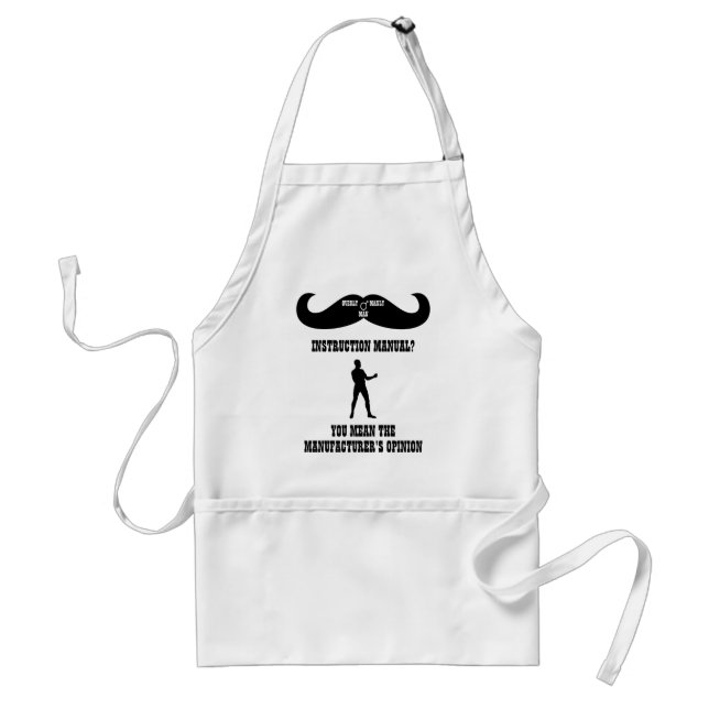 A Real Overly Manly Man - Instruction Manual? Adult Apron (Front)