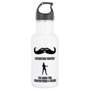 A Real Overly Manly Man - Instruction Manual? Water Bottle