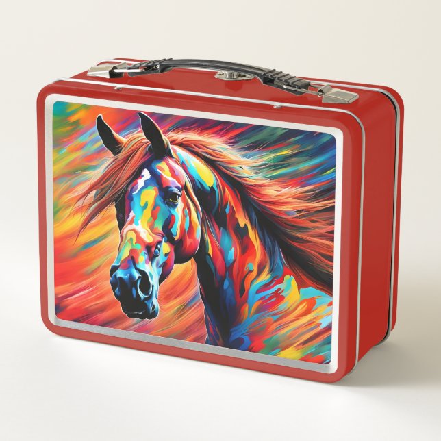 A Real Painted Pony Metal Lunch Box (Back)