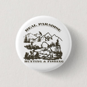 A real paradise Hunting & Fishing Button