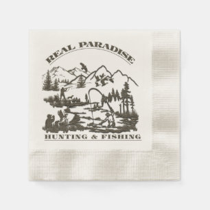 A real paradise Hunting & Fishing   Napkins