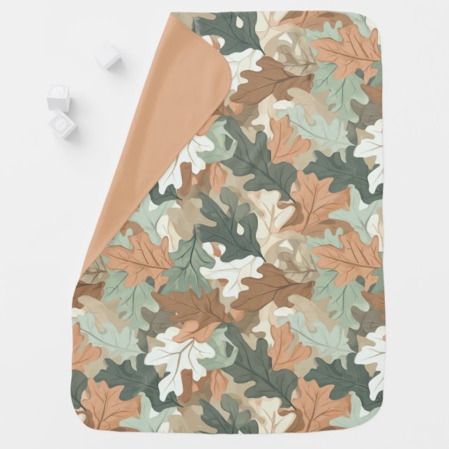 A Realistic Camo Design Series #2 Baby Blanket (In Situ)