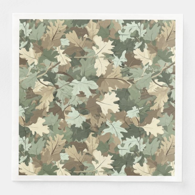 A Realistic Camo Design Series #3 Paper Dinner Napkins (Front)