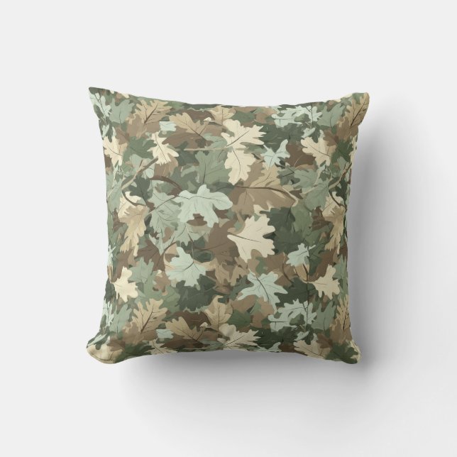A Realistic Camo Design Series #3 Throw Pillow (Front)