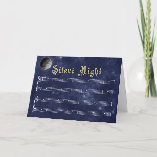 A really Silent Night Christmas card