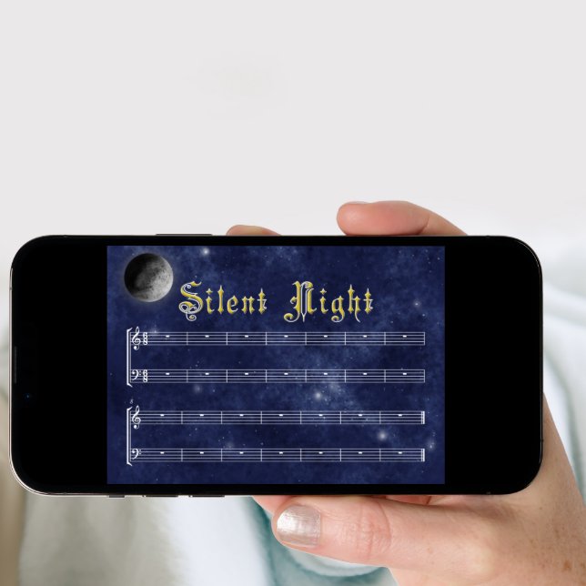 A really Silent Night greeting card (Front Digital)