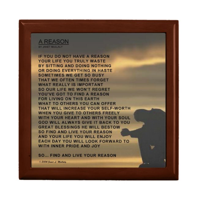 A REASON KEEPSAKE BOX (Front)