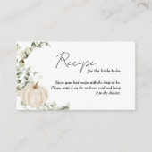 A Recipe for the Bride to Be Bridal Shower Enclosure Card | Zazzle