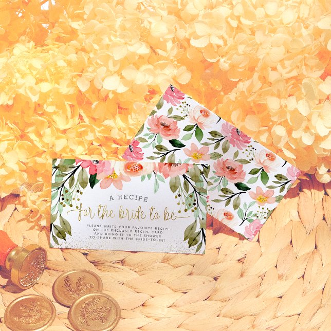 A Recipe For The Bride To Be Enclosure Card (Creator Uploaded)