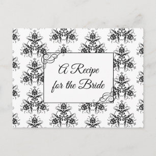A Recipe For the Bride Wedding Recipe Card