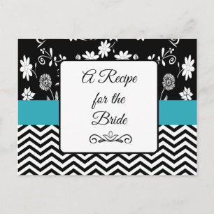 A Recipe For the Bride Wedding Recipe Card