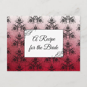 A Recipe For the Bride Wedding Recipe Card