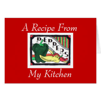 A Recipe From My Kitchen..Notecard Cards