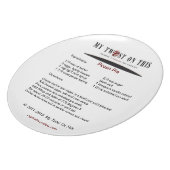 A Recipe Keepsake Plate (Left Side)