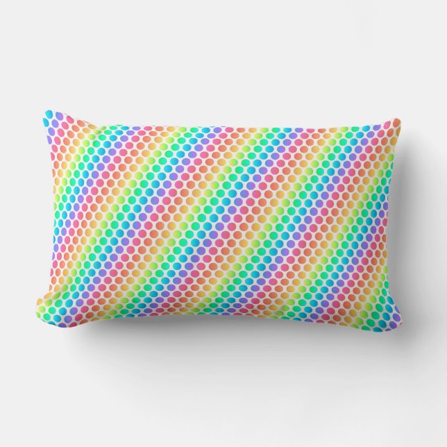 A rectangular pillow featuring a vibrant (Front)