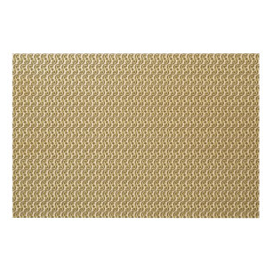 A rectangular rug with intricate geometric pattern wood wall art