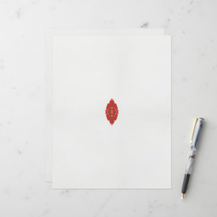 a red and brown design on a white background