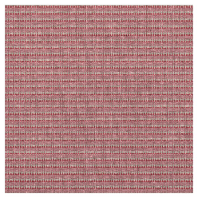 A red and pink geometric pattern featuring interlo fabric (Swatch)