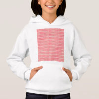 a red and white background with a pattern