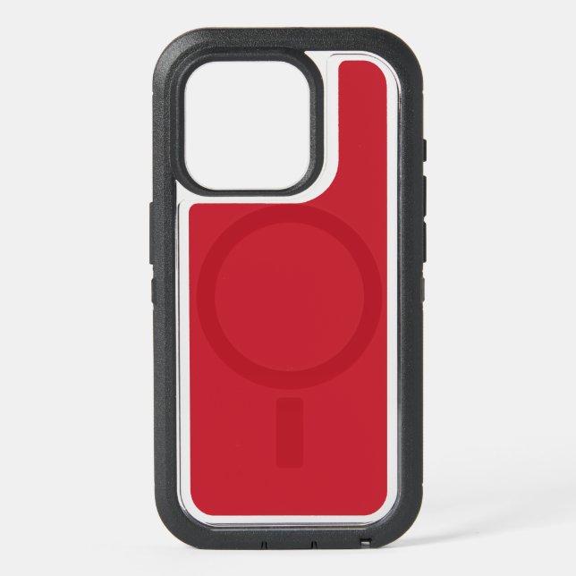 a red background with a iPhone 15 pro case (Back)