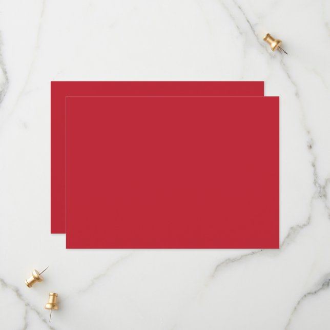 a red background with a save the date (Front/Back In Situ)