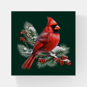A Red Cardinal Paperweight