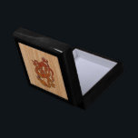 A red Dragon on Bamboo like Keepsake Box<br><div class="desc">A red Dragon in Chinese Style, lucky, rendered as a bamboo wood grain carving. An Asian style design and universal icon sure to make an impression. Message</div>