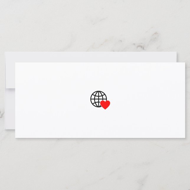 A red heart symbol created with smooth, bold lines (Front)