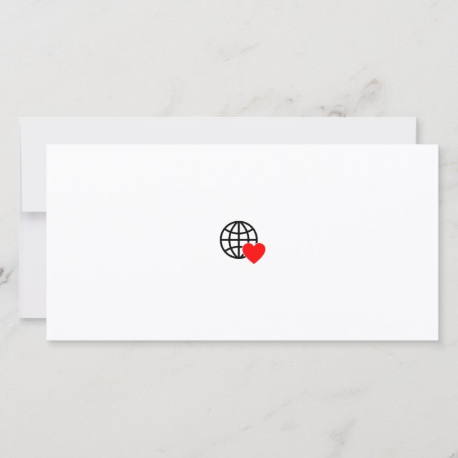 A red heart symbol created with smooth, bold lines (Front)