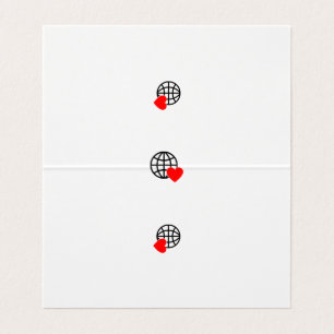 A red heart symbol created with smooth, bold lines