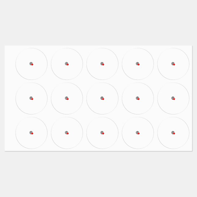 A red heart symbol created with smooth, bold lines labels (Sheet)