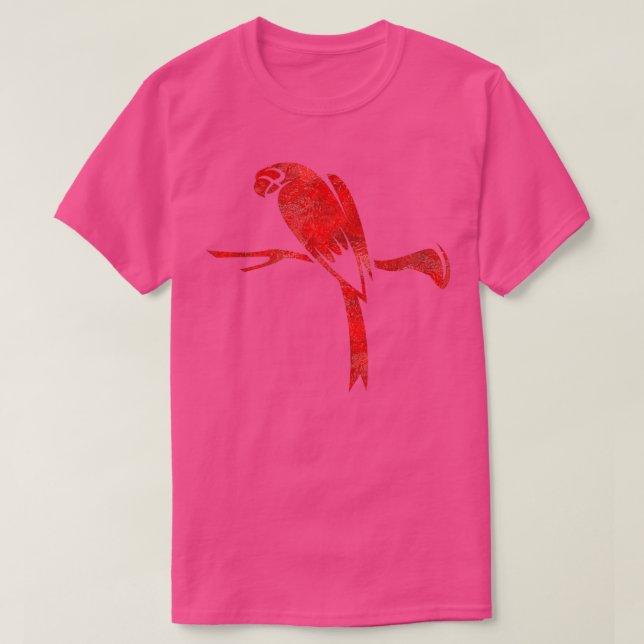 A red parrot T-Shirt (Design Front)