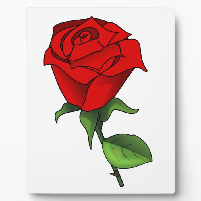 A Red Rose Clipart Display Plaque