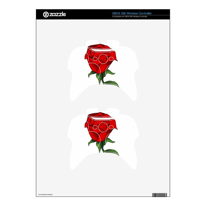 A Red Rose Clipart Xbox 360 Controller Skins