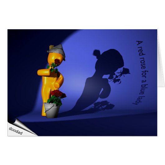 A red rose for a blue lady (Front Horizontal)