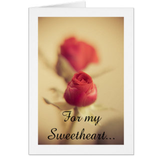 A Red Rose for your Sweetheart... Greeting Card gefunden auf Zazzle