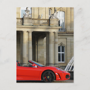 A red sports car from Maranello Italy Postcard