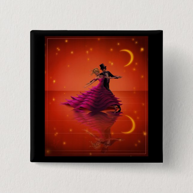 A Red Waltz Button (Front)