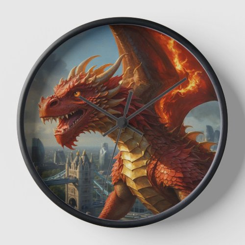 A Red Welsh Dragon Terrorizes London