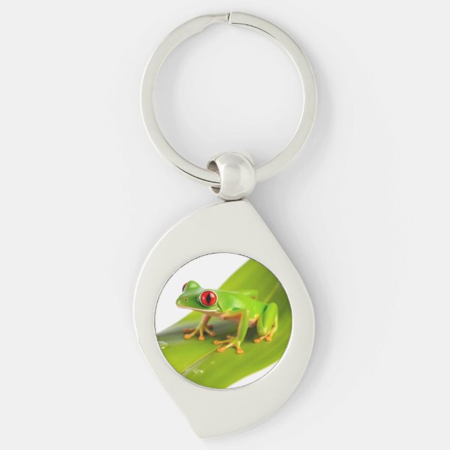 A Redeye Tree Frog Keychain (Front)