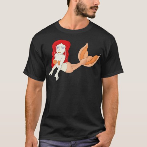 A Redhead Mermaid T_Shirt