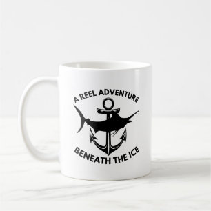 A Reel Adventure Beneath the Ice Ice Fishing Coffee Mug