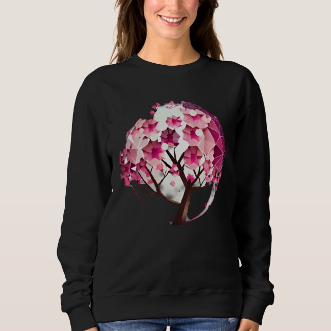 A Refreshing and Vibrant Cherry Blossom Tree of li Sweatshirt (Front)