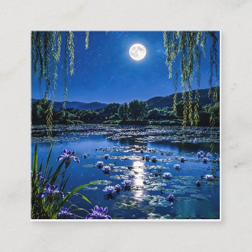A Refreshing Melody 011 Square Business Card