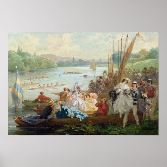 A Regatta at Asnieres during the Second Empire Poster (Front)