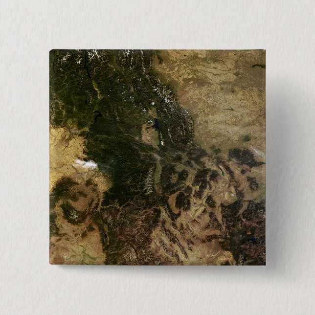 A relatively clear day pinback button (Front)